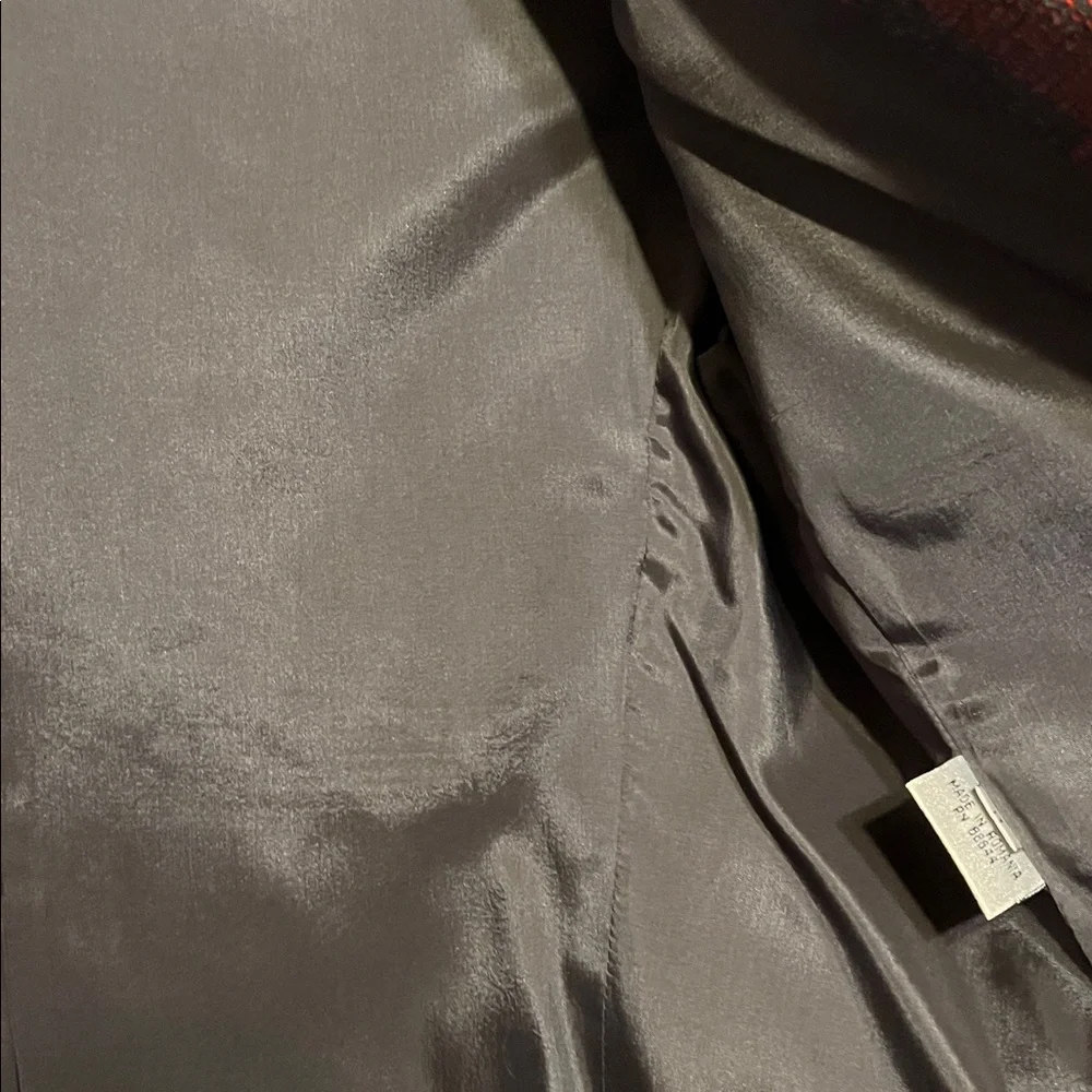 John Meyer of Norwich Vintage Wool Blend Red Plaid  Blazer - Picture 12 of 14